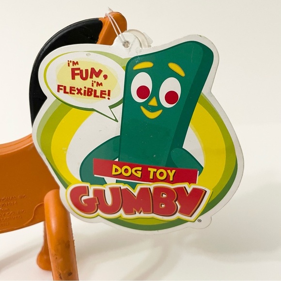 Gumby Pokey Bendable Rubber Dog Toy Multipet - Picture 4 of 16